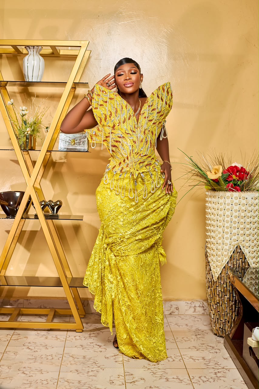Sunfire Beaded Gown