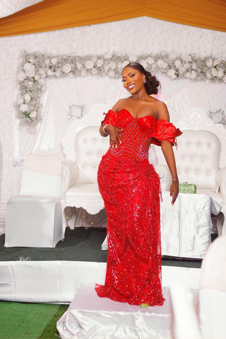 Crimson Beaded Mermaid